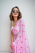 Heart Pink Saree