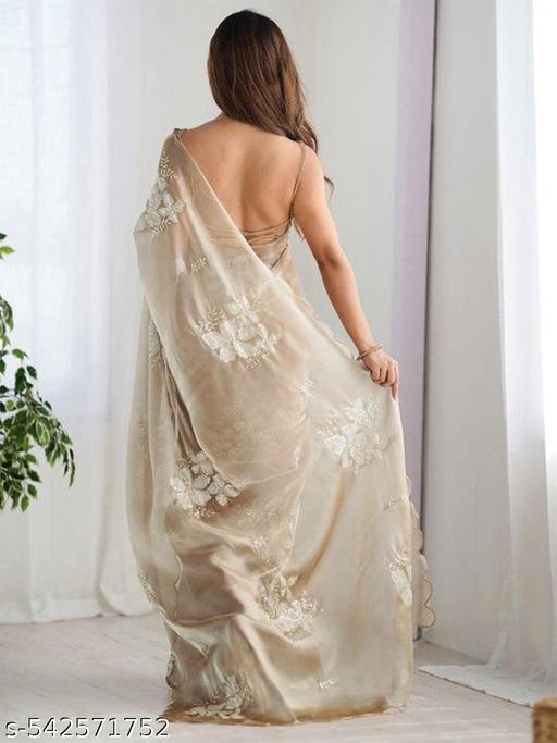 Organza Sequence Work Saree