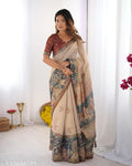 Cotton Silk Digital Printed Saree