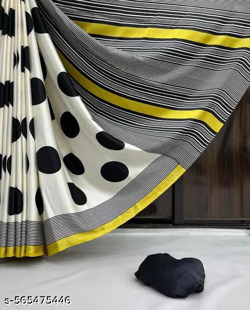 Silk Polka Dot Saree