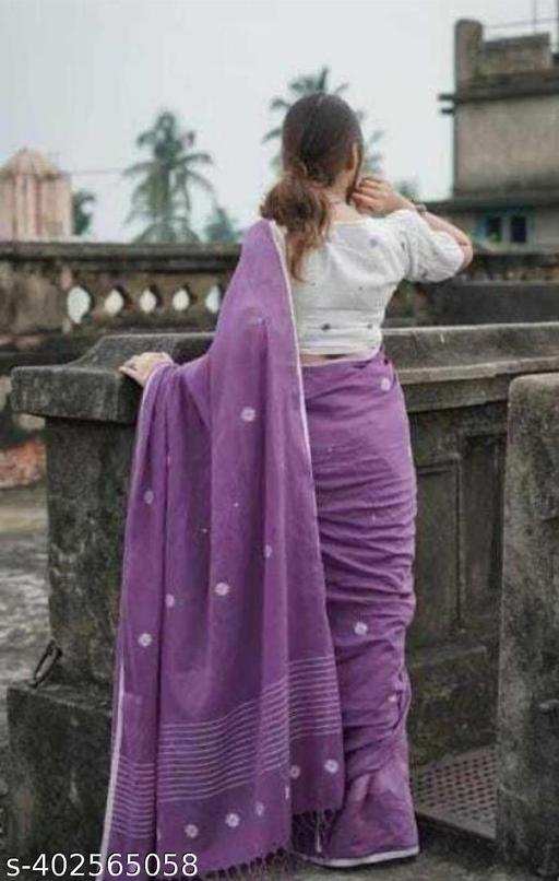 Khadi Cotton Mini Polka Saree