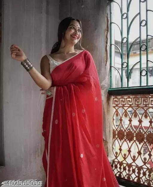 Khadi Cotton Mini Polka Saree