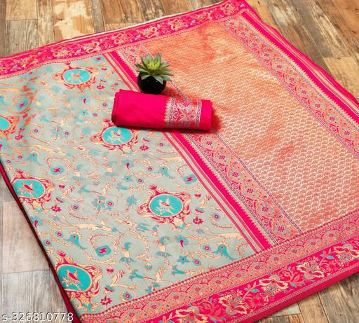 Multi Coloured Banarasi Silk Saree