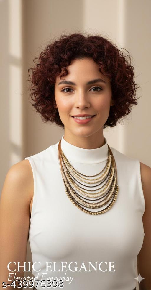 Alloy Glittering Neck Piece