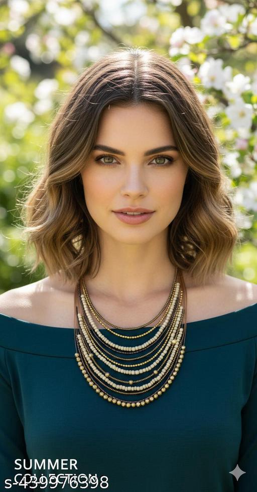 Alloy Glittering Neck Piece