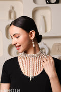 Long Tassel Pearl Neck Piece