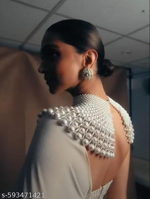 Heavy Pearl Work Celebrity Cape