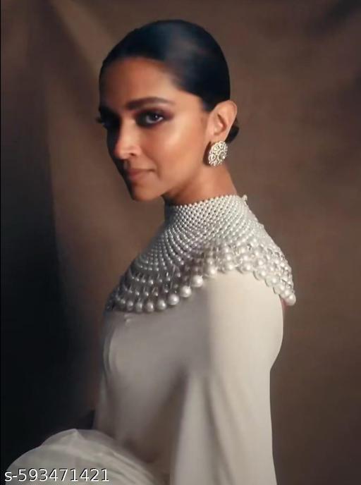 Heavy Pearl Work Celebrity Cape