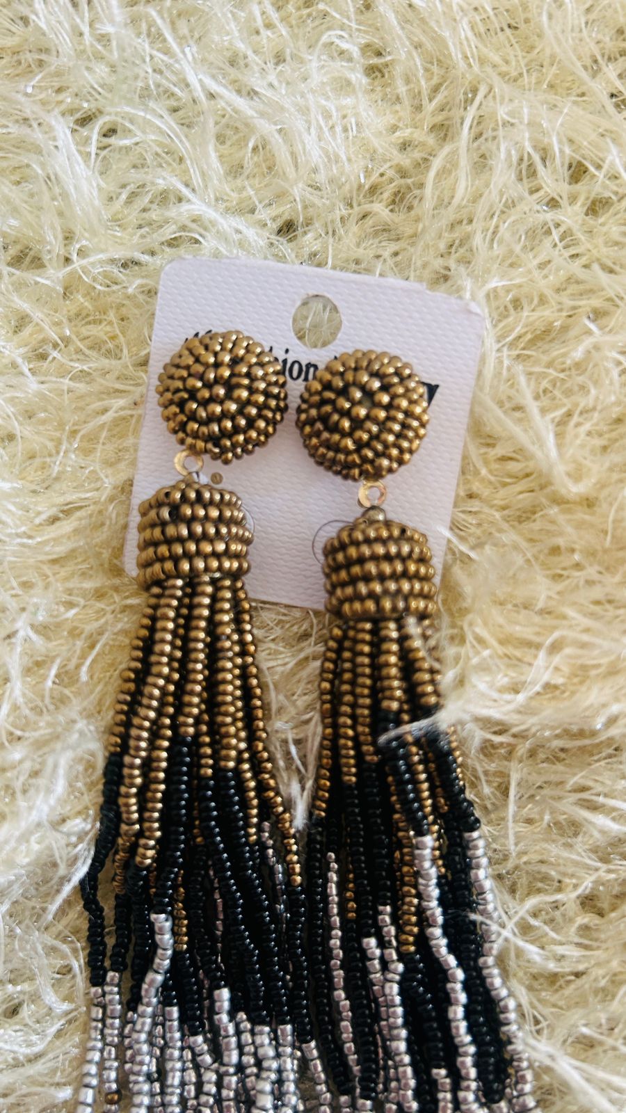 Long Beaded Party Earrings