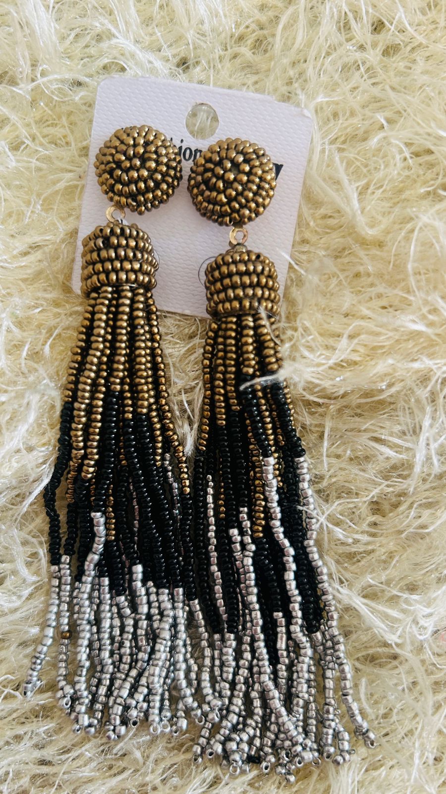 Long Beaded Party Earrings