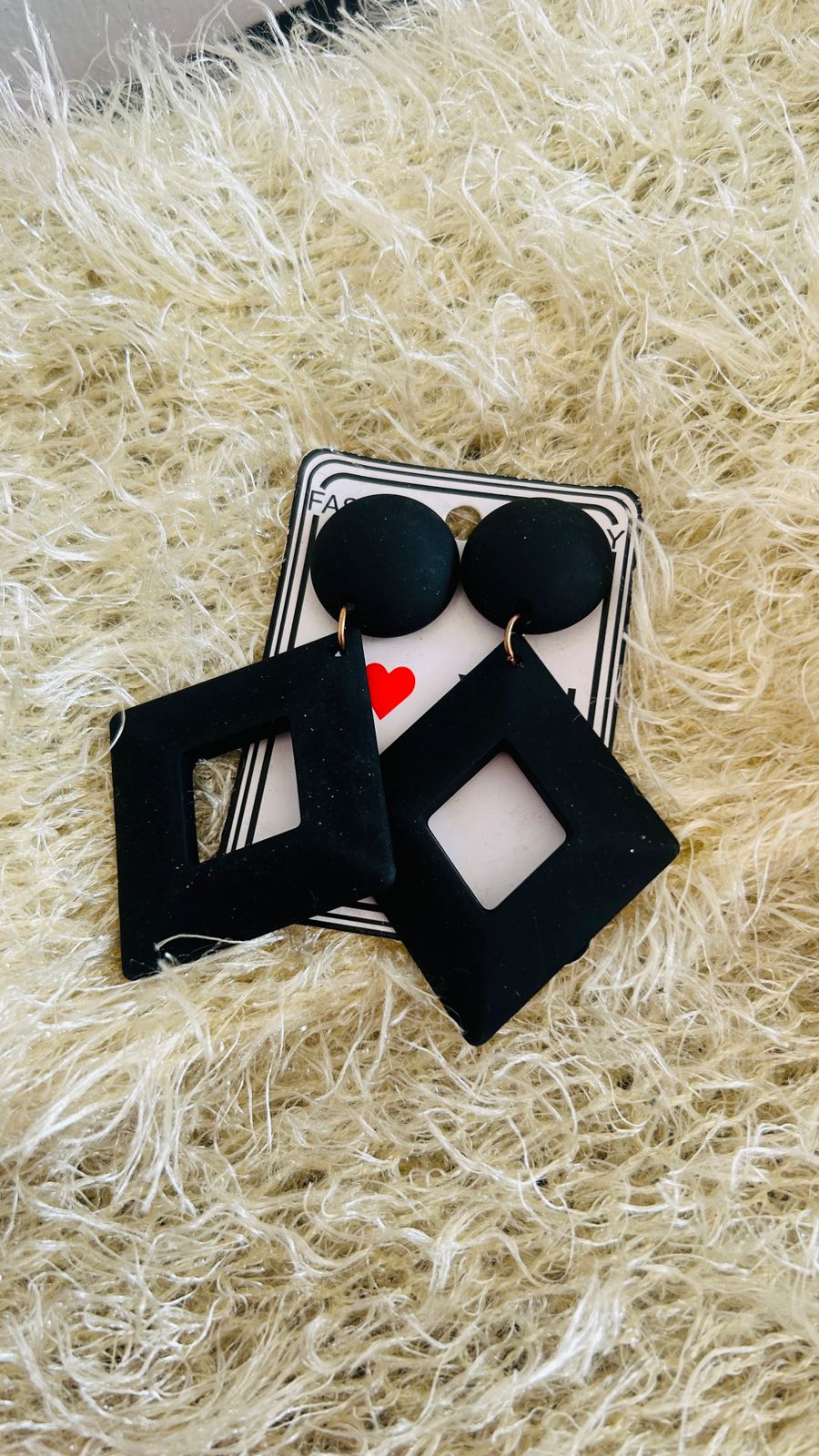 Solid Black Kite Earring