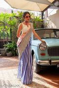 Stripe Cotton Saree