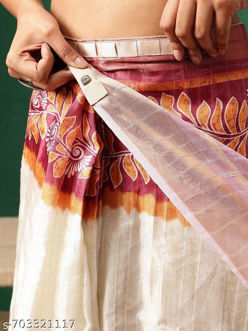 Silk Powerloom Ready to wear Saree