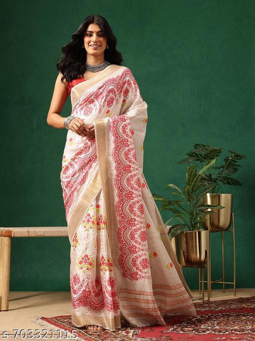 Silk Alluring Red Heaped Ready to Wear Saree
