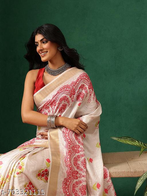 Silk Alluring Red Heaped Ready to Wear Saree