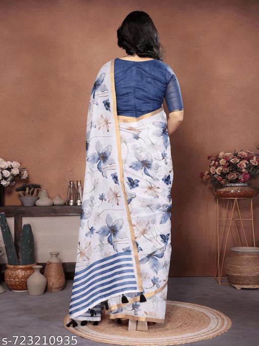 Voguish Blue Ready to wear Saree