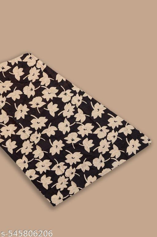 Yellow Hand Block Dabu Printed Cotton Mulmul Saree