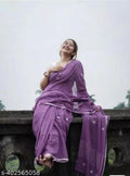 Khadi Cotton Mini Polka Saree