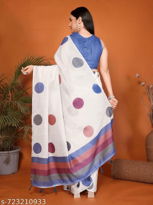 Multi-color Polka Dot - Ready to Wear saree